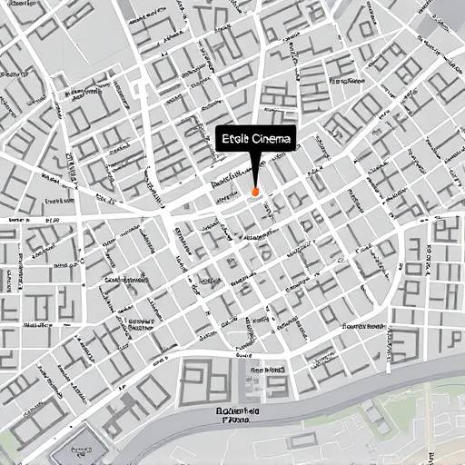 Capture d'écran d'une carte de Paris indiquant l'emplacement d'Étoile Cinéma Locations au 12 Rue du Cinéma. Le marqueur est placé dans le 1er arrondissement, près du Louvre.