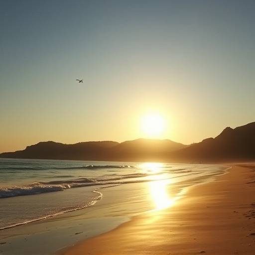 Image d'un clip musical du groupe 'Les Étoiles Filantes', tourné sur une plage de la Côte d'Azur au coucher du soleil.